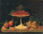Severin Roesen Still life with Strawberries Sweden oil painting artist